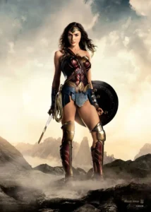 LumiPoster — Wonder Woman on the rocks