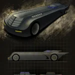 LumiPoster — Batmobile 1992 car diagram