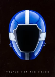 LumiPoster — Power Rangers - White Ranger Blue Helmet