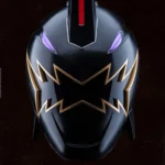LumiPoster — Power Rangers - Black Dino Helmet