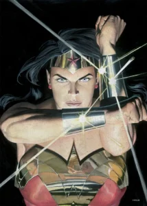 LumiPoster — Wonder Woman and her power bracelets