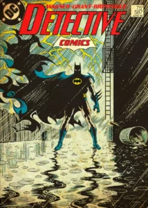 LumiPoster — Batman in a rainy Gotham alley