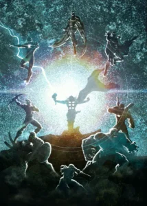 LumiPoster — DC heroes in a cosmic storm