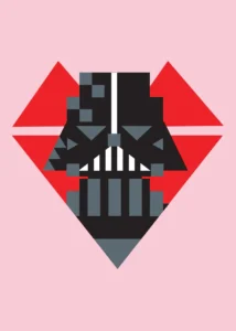 LumiPoster — Darth Vader in geometric style