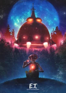 LumiPoster — إي تي السفينة والقمر الأزرق