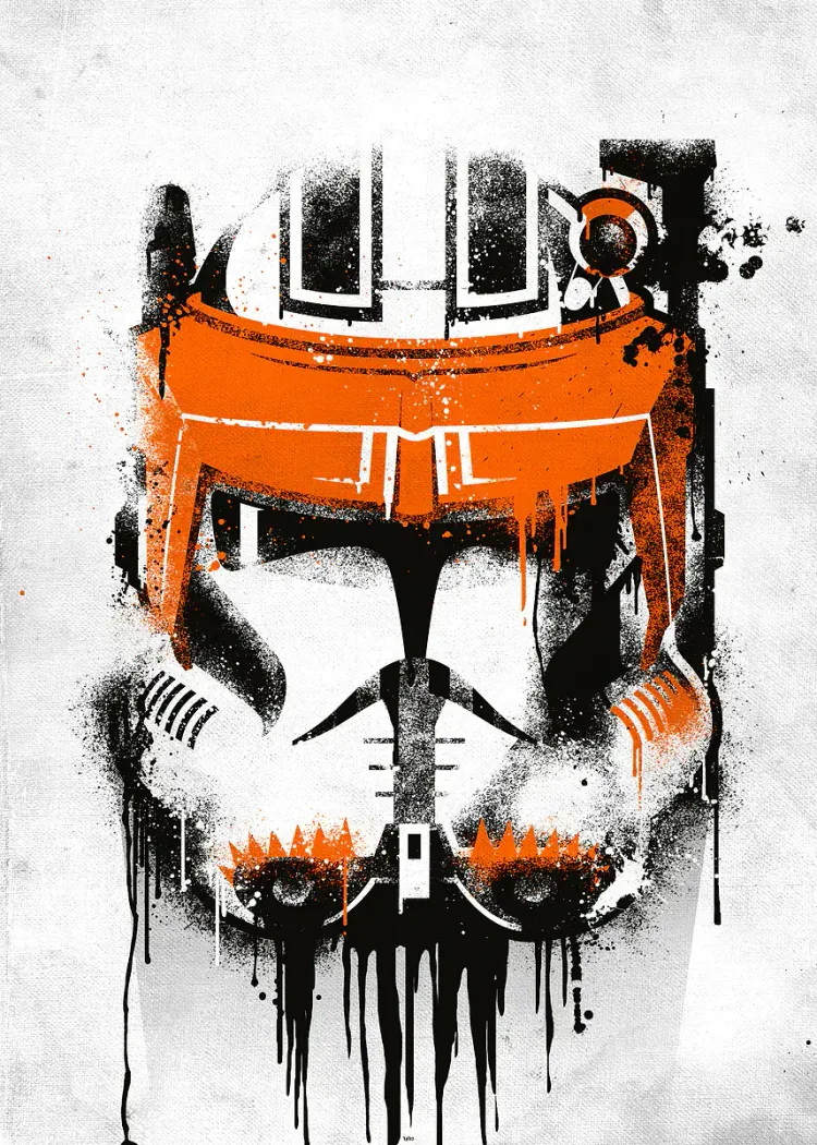 lumi-boards-movies-a0122f3a1c908fef-1.webp LumiPoster — Star Wars - Orange Soldier Helmet - Image 1