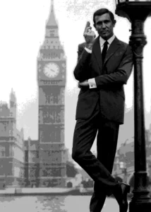LumiPoster — James Bond in front of Big Ben