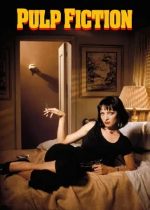 LumiPoster — Pulp Fiction — Mia on the bed