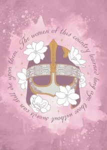 LumiPoster — Lord of the Rings — helmet and flowers