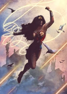 LumiPoster — Wonder Woman and the Golden Rope