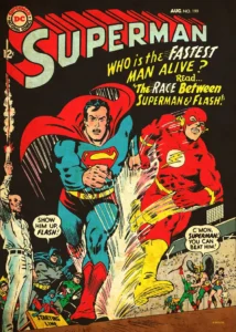 LumiPoster — Superman and flash speed race