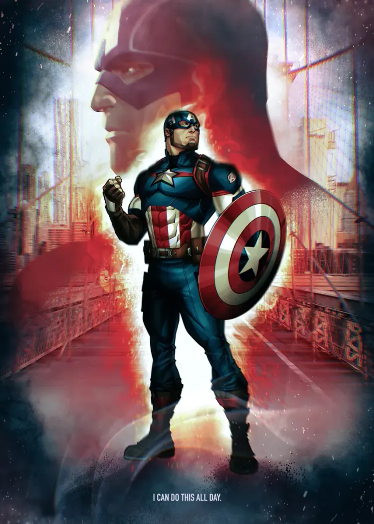 lumi-boards-movies-c557cd7b56a94427-1.webp LumiPoster — Captain America - The Shield - Image 1