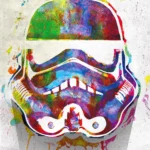 LumiPoster — Star Wars - Watercolor Helmet