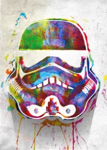 LumiPoster — Star Wars - Watercolor Helmet