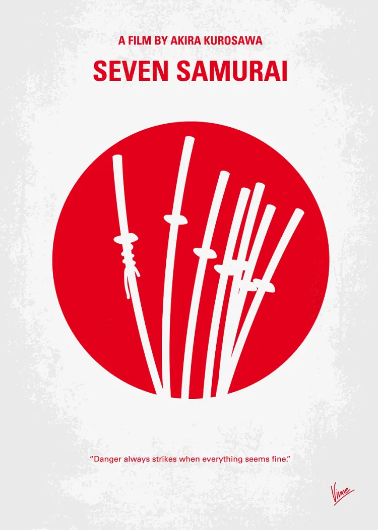 lumi-boards-movies-f4d233220a7d77f3-1.webp LumiPoster — Seven Samurai - Swords - Image 1