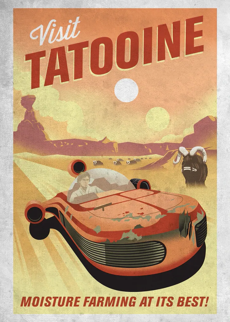 lumi-boards-movies-f693ee84fffcc945 LumiPoster — ستار وورز — زيارة تاتوين - الصورة 1