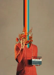 LumiPoster — راديو وزهور وطيف الألوان