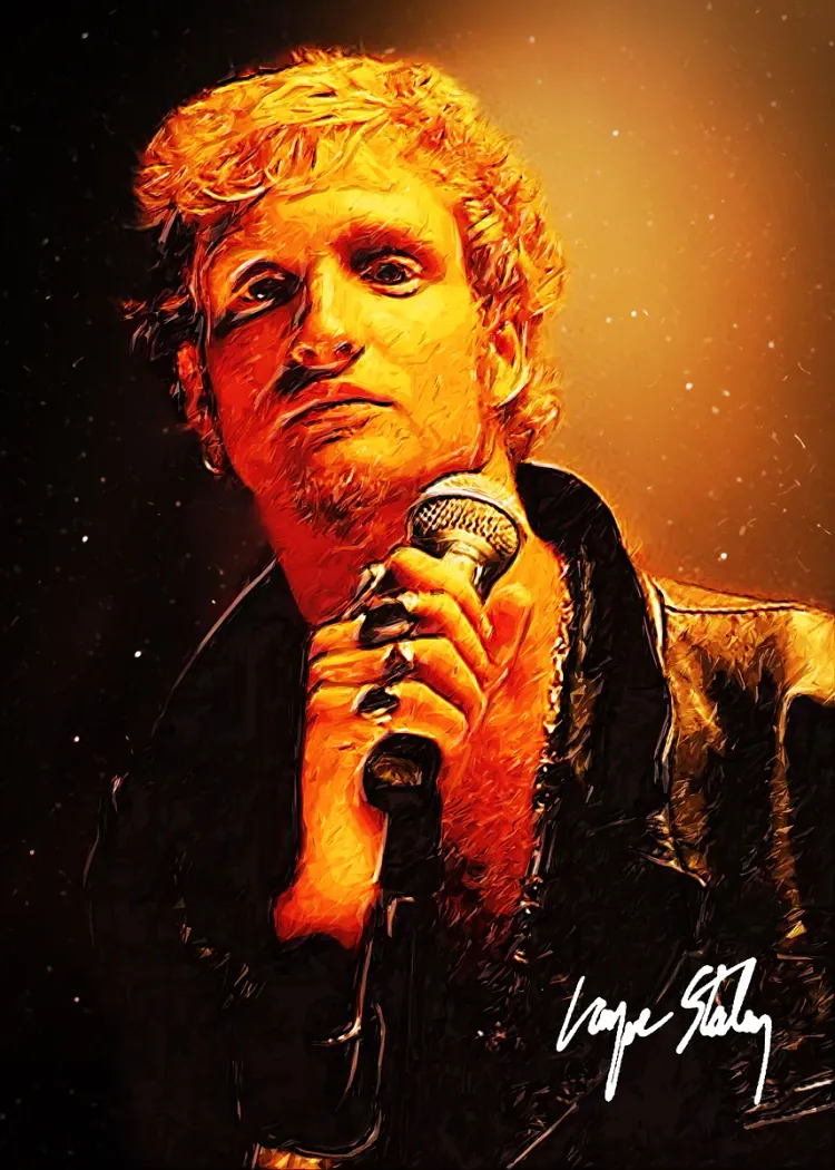 lumi-boards-music-72f6bbe9c53f7447 LumiPoster — بورتريه مغن بإضاءة ذهبية - الصورة 1