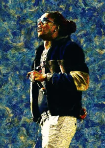 LumiPoster — Star billboard style singer