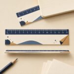 مسطرة ورقية مخصص بالشعار – نموذج منتج مطبوع ومخصص من Paper Ink