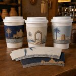 طباعة حزام ورقي مخصص للأكواب (Cup Sleeve) ليوم التأسيس – نموذج منتج مطبوع ومخصص من Paper Ink