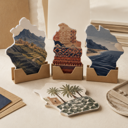 كرت خريطة مناطق المملكة – مجموعة 1 مطبوع بتصميم مخصص – نموذج منتج مطبوع ومخصص من Paper Ink