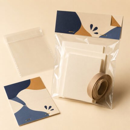 تاق وكيس شفاف مطبوعة بالشعار – نموذج منتج مطبوع ومخصص من Paper Ink