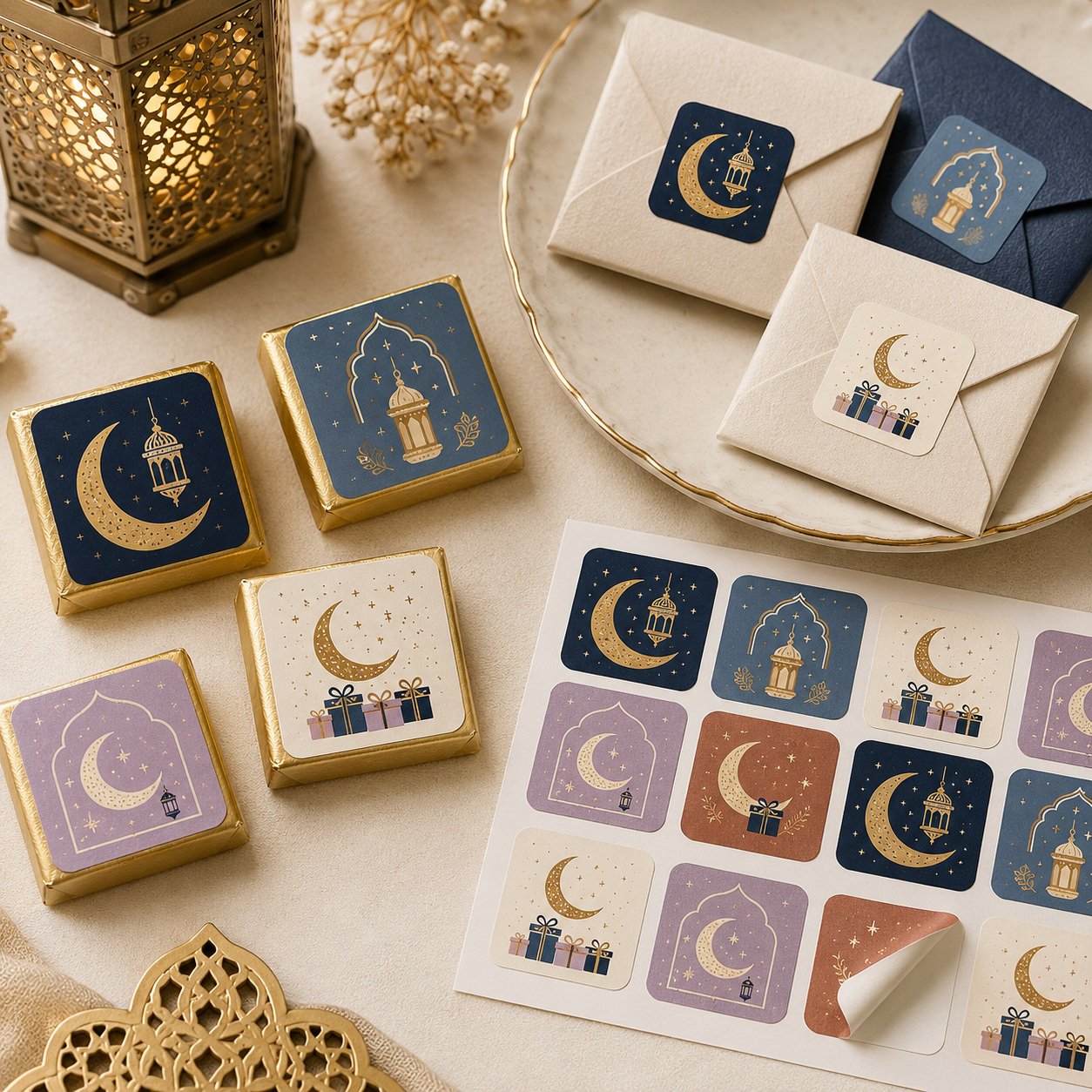 Eid Stickers – 4 cm Eid Stickers – 4 cm by Paper Ink