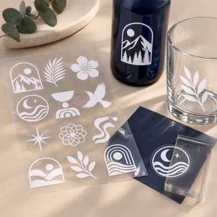 Custom Clear Stickers with White Ink by Paper Ink