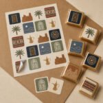 استيكر شوكولاتة يوم التأسيس – نموذج منتج مطبوع ومخصص من Paper Ink