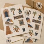 Saudi Founding Day Sticker Sheets – A5 & A6 by Paper Ink