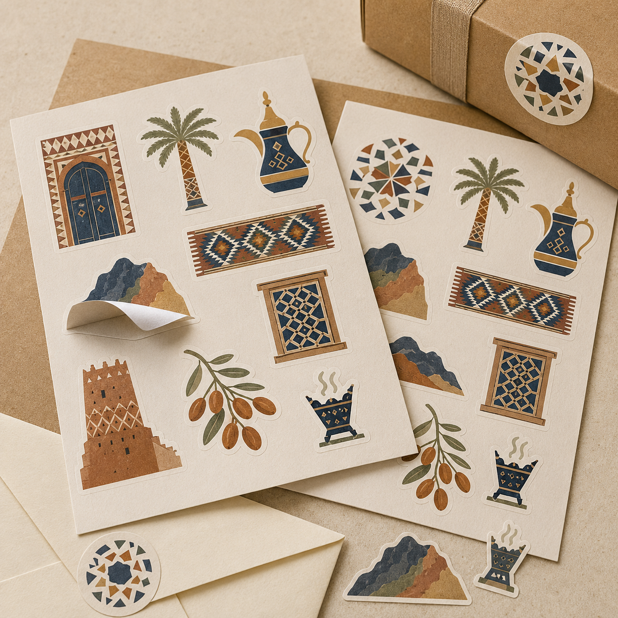 استيكر شيت – يوم التأسيس استيكر شيت – يوم التأسيس – نموذج منتج مطبوع ومخصص من Paper Ink