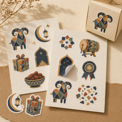 استيكر شيت عيد الأضحى – نموذج منتج مطبوع ومخصص من Paper Ink