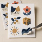 استيكر قصّة القُبله Kiss Cut مخصص بالطباعة – نموذج منتج مطبوع ومخصص من Paper Ink
