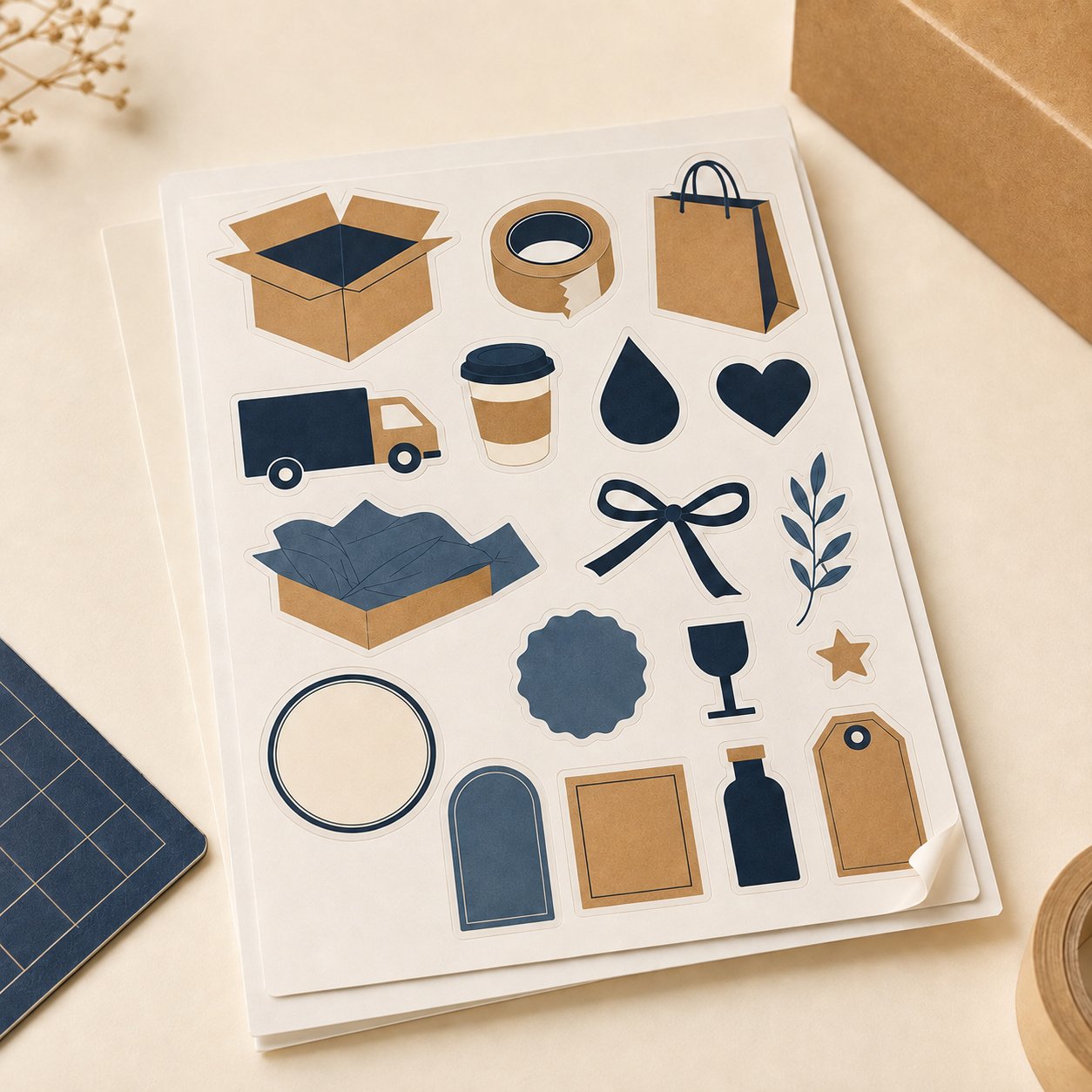 Custom A5 Sticker Sheets Custom A5 Sticker Sheets by Paper Ink