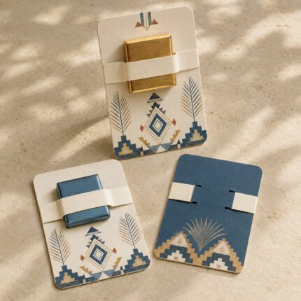 كرت حجم 7cm*10cm – توزيعات يوم التأسيس – نموذج منتج مطبوع ومخصص من Paper Ink