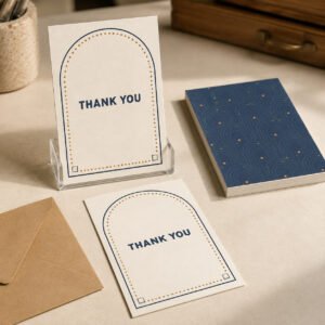 Custom Printed Thank You Card – 7 × 10 cm