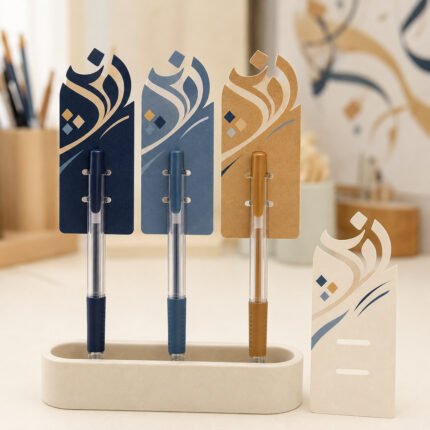 كرت على الحدود يوم اللغة العربية – نموذج منتج مطبوع ومخصص من Paper Ink
