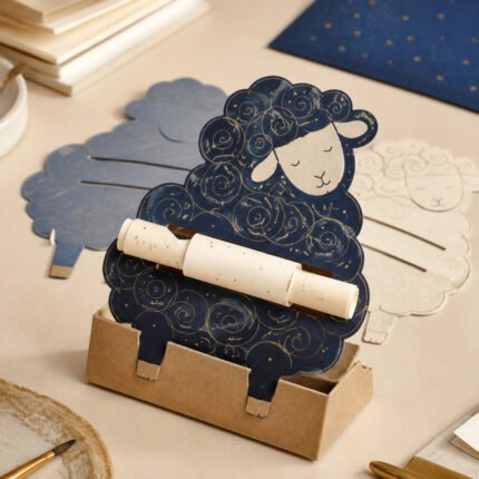 كرت على خروف مطبوع بتصميم مخصص – نموذج منتج مطبوع ومخصص من Paper Ink