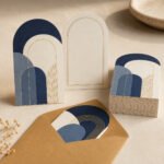 كرت مقوس مطبوع بتصميم مخصص – نموذج منتج مطبوع ومخصص من Paper Ink