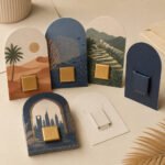 كرت مقوس لليوم الوطني السعودي 96 مطبوع بتصميم مخصص – نموذج منتج مطبوع ومخصص من Paper Ink