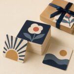 كروت مربعة 5 سم (صغير) مطبوع بتصميم مخصص – نموذج منتج مطبوع ومخصص من Paper Ink