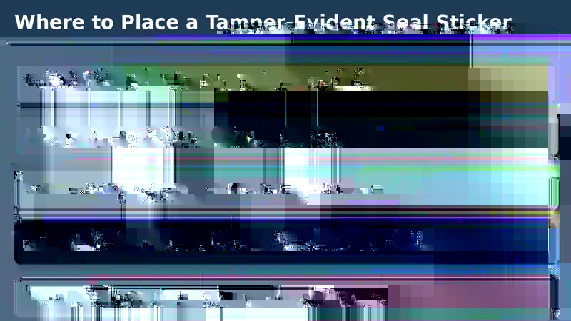 Checklist for placing a tamper-evident seal sticker on ghost kitchen packaging