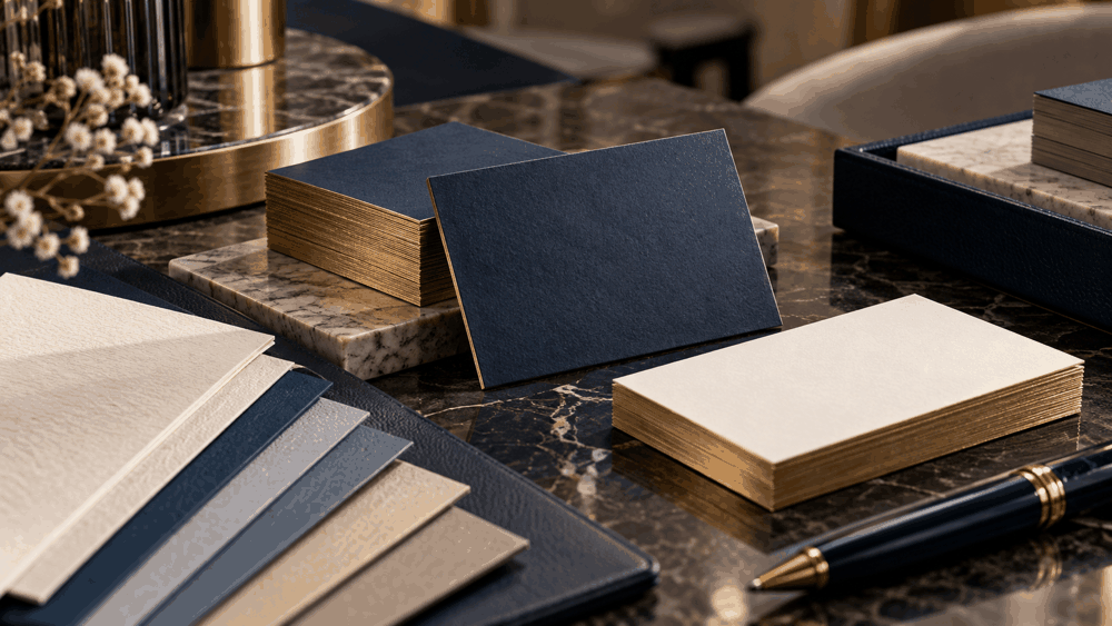 صورة توضيحية: طباعة كروت الأعمال الفاخرة (Business Cards)