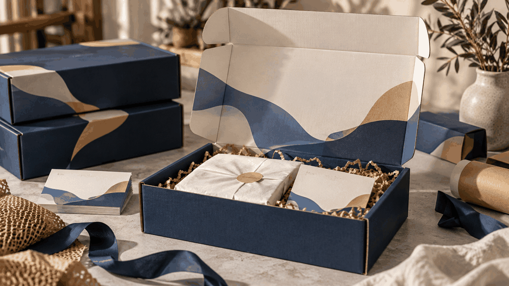 صورة توضيحية: تصميم وطباعة كراتين الشحن البريدية للمتاجر الإلكترونية (Mailer Boxes)