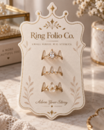بطاقة عرض أقراط مخصصة بالشعار — Custom branded jewelry display card 2
