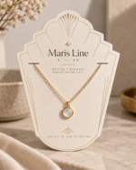 بطاقة عرض قلادة مخصصة بالشعار — Custom branded jewelry display card 5