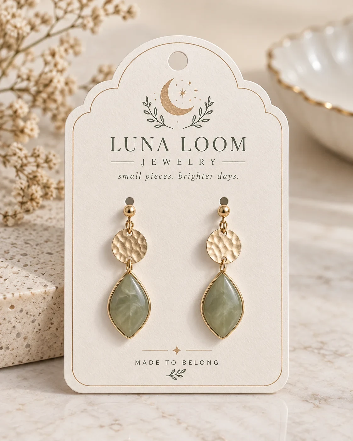 Custom Logo Earring & Jewelry Display Cards