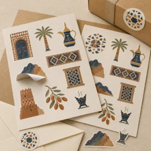 Saudi Founding Day Sticker Sheets – A5 & A6