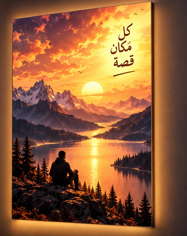 فكرة لوحة مضيئة لهدية شخصية
